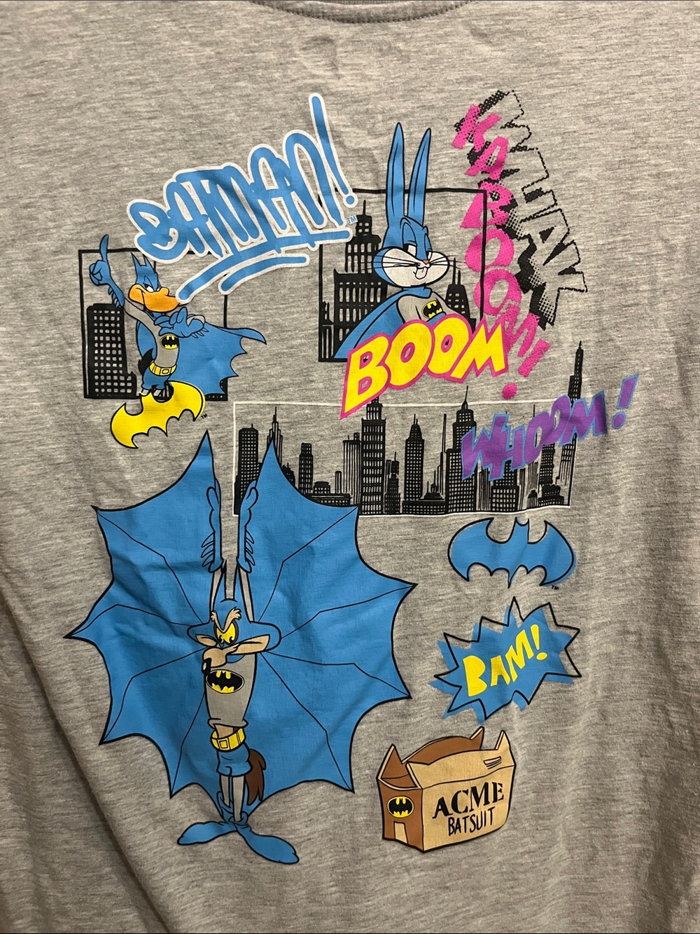 Looney Tunes Batman Themed 100th Warner Brothers Medium Shirt